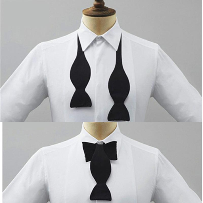 Men Formal Wear With Tie - Erkek Resmi Önceden Bağlanmış Ayarlanabilir Papyon