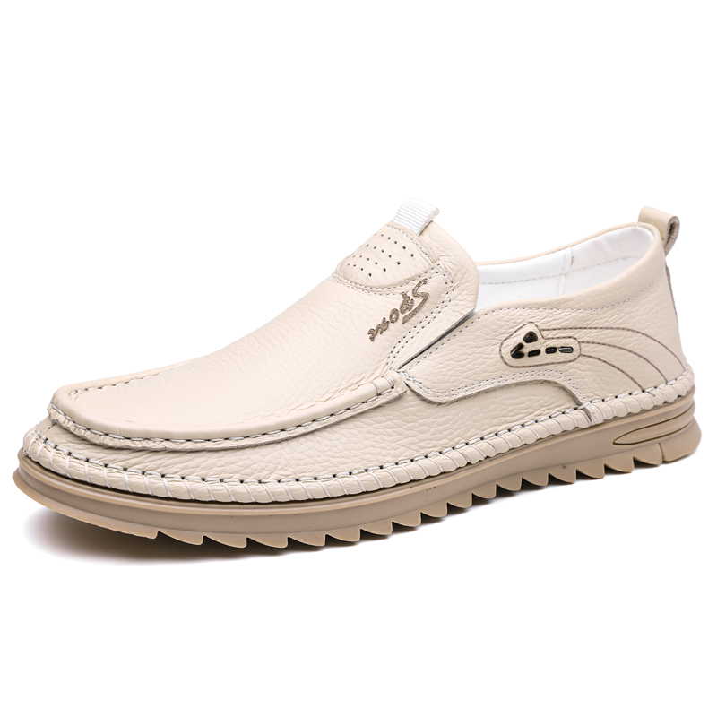 Men Formal Wear With Sneakers - Hakiki Birinci Katman Sığır Derisi İş