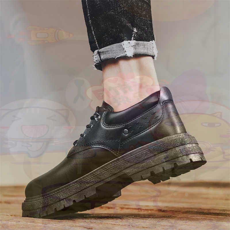 Men Formal Wear With Sneakers - Koyu Doğal Deri Moda Eğitmenler Tenis
