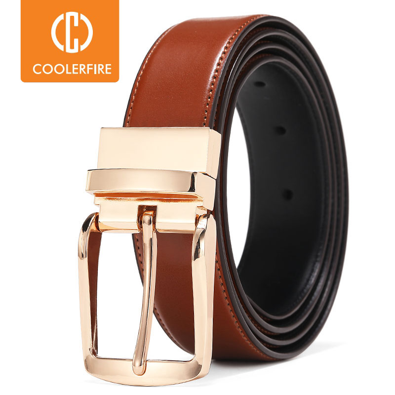 Men'S Formal Wear Belt - Yeni Geri Dönüşümlü Döndürülmüş Tokalı Çift