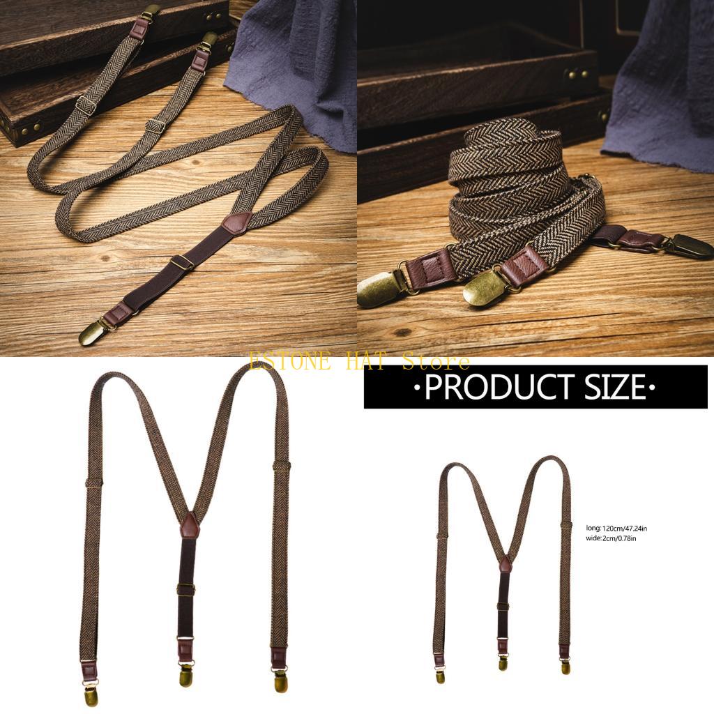 Men'S Formal Wear With Suspenders - 49MF Erkek Elastik Jartiyer 3 Klipsli