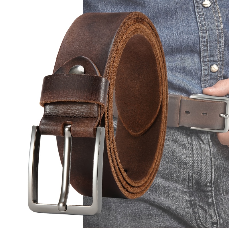 Men'S Formal Wear Belt - Erkekler İçin Dayanıklı Hakiki Deri Kemer,