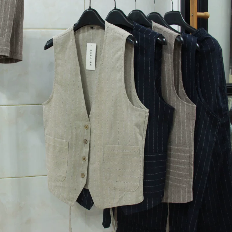 İngiliz Tarzı Keten Yelek Erke - Men Formal Wear For Summer incelemesi ve fiyatı