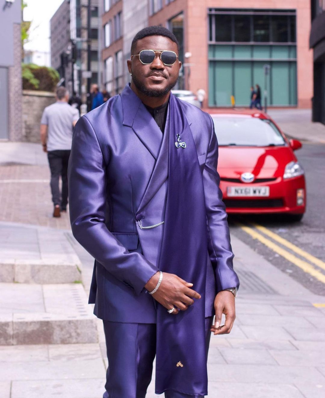 Mor Saten Erkek Takım Elbise S - Men Formal Wear Purple incelemesi ve fiyatı
