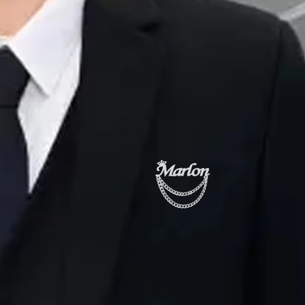 Kişiselleştirilmiş İsim Broş Ö - Tuxedo Lapel Pin incelemesi ve fiyatı