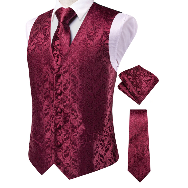 VerveRow Erkek Bordo Çiçekli J - Men Formal Wear With Tie incelemesi ve fiyatı