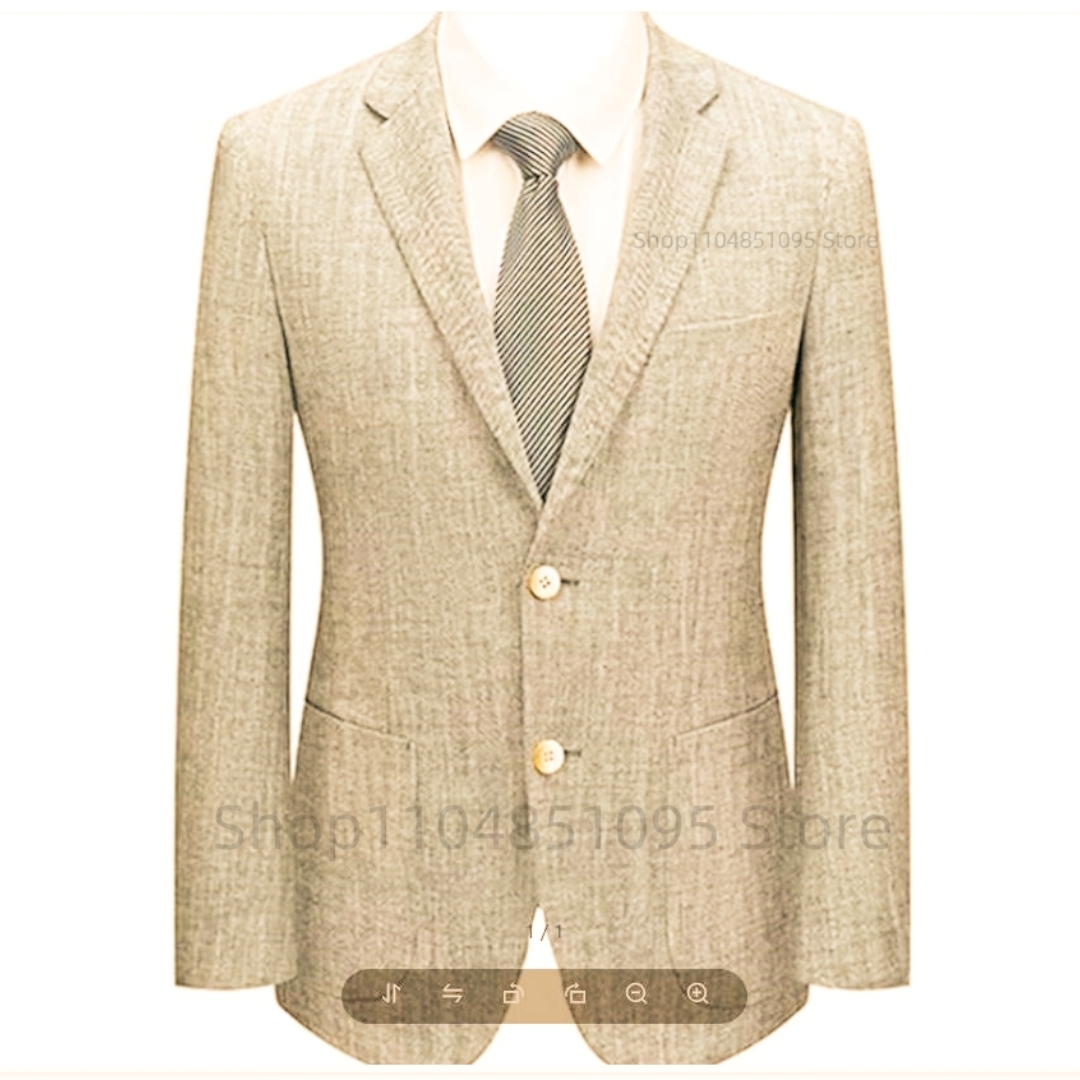 Erkek Slim Fit Keten Takım Elb - Men Formal Wear For Summer incelemesi ve fiyatı