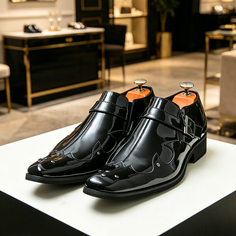 38-46 Erkek İş Brogue Ayakkabı - Men Formal Wear Purple incelemesi ve fiyatı